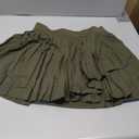 RUNNING GIRL Women's Pleated Tennis Skirts with Pockets High Waisted Tummy Control Casual Athletic Workout Golf Skorts(3090 Army Green M)