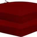 HARBOREST Outdoor Chair Cushions Set of 2, Water Resistant Patio Chair Cushions with Ties, Outdoor Seat Cushions for Patio Furniture, 17"x16"x2", Burgundy