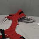 Kuoser Dog Coat Warm Fleece Lining Turtleneck Dog Jacket with Harness Built-in, Adjustable Windproof Cold Weather Coats with Quick Release Buckle Pet Winter Snowsuit for Medium Large Dogs, Red L (Large (Chest Girth:24.4"))