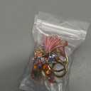 SANLONGXL Cute Initial Letter Keychains for Women Girls Tassel Butterfly Pink Purple Green Keychain for Backpack School Bag Pack of 3