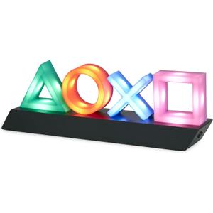 Paladone Playstation Controller Icons Light with 3 Light Modes - Sound Reactive, Dynamic Phasing, and Standard Mode - Gaming Desk Accessories and Game Room Decor