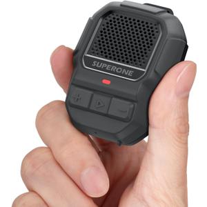 SUPERONE 2026 Upgrade Wearable Bluetooth Speaker Clip On15H Longer Playtime & HD Sound Portable Jobsite Speakers, Built-in Mic for Hands-Free Call, IPX7 Waterproof Mini Wireless Running Speaker