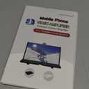 14 Inch Smartphone Screen Magnifier 3D HD Foldable Amplifier Phone Stand with Adjustable Angle Gift for Mom Dad Family Portable Universal Enlarger Movies Gaming Video