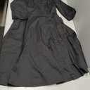 Aupuls 3/4 Sleeve Wedding Guest Dresses for Women Asymmetrical Neck Cocktail Dress (Large, Black)