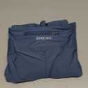 Women's 4D Padded Bike Pants High Waist Cycling Shorts Bicycle Capris 3/4 Biking Tights with Zipper Pockets (X-Large, Blue Grey)