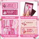 Laffact Valentine's Day Spicy Bookmarks - 240Pcs Cute Ticket Style Reading Tracker, Pink Romance and Red Spicy Page Marker, Readers Accessories Book Club Gifts for Book Lover Bookish Romance Reader