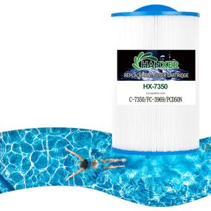 PLFC-7350 Spa Filter Cartridge Replaces for Caldera 50, C-7350, 1019401, 73532, PCD50N, FC-3963, 75017 Hot Tub Filter, 50 sq.ft, 1 Pack