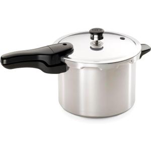Presto 01264 6-Quart Aluminum Pressure Cooker, Silver