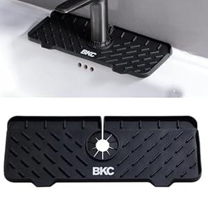 Silicone Kitchen Sink Splash Guard - Drip Catcher Faucet Mat for Kitchen Sink - High Quality Sink Water Splash Guard for Dish Soap Sponge Holder - Multipurpose Kitchen Faucet Mat