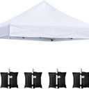 ONTHEWAY 10' x 10' Replacement Canopy Top for Pop Up Tent, Heavy Duty Waterproof Fabric with UV Protection, Instant Canopy Top Cover ONLY
