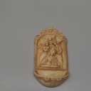 Catholic Holy Water Font with St. Mary Surrounded by Angels- Great for Entrance of Home or Wedding Gift