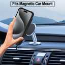 VANAVAGY Wallet Case Compatible for iPhone 15 Pro for Women Men with Credit Card Holder,RFID Block Leather Flip Folio Phone Cover Magnetic Clasp Kickstand with Screen Camera Protector,Black