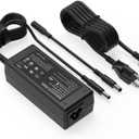 SLE-TECH 65W 45W Laptop Charger Replacement for Dell Inspiron 15 3000 5000 7000,Latitude, Vostro,XPS Series - 19.5V 3.34A Round Tip Power Adapter AC Cord - 8.8ft Total Length7.4mm and 4.5mm