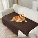 Genina Waterproof Couch Cover,Washable Anti-Slip 78inch Sofa Covers with 3 Cushions,Sectional Couch Covers for Pets Friendly, Sofa Slipcovers for Dogs Cats(78inch/Chocolate) (Chololate)