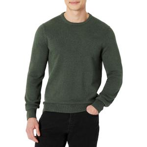 Amazon Essentials Men's Long-Sleeve Crewneck Sweater, 100% Cotton L