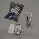 PIFOOG Key Fob Cover for Toyota Camry RAV4 Corolla C-HR Avalon Highlander Prius Smart Keys Case Shell Protector Bling Keychain Accessories 4 Button TPU Girly Women White Silver