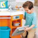 Little Tikes Home Grown Kitchen - Role Play Realistic Kitchen Real Cooking & Water Boiling Sounds Kitchen Accessories Set for Girls Boys - Multicolor 22 x 18 x 30.25 inches