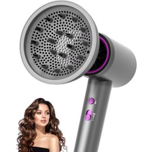 Hair Diffuser Attachment for NUTROMO Blow Dryer | Hair Diffuser for Curly Hair and Natural Wavy Hair(Gray)