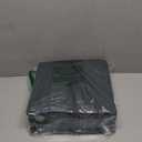 Household Essentials Fabric Storage Cube Bins, 6 Piece Set, Strong Poly-Woven Fabric, Chipboard Sides, Grommet Front Handle, Stackable and Foldable, Classic Design, Dark Green