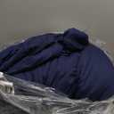 HYMOKEGE Navy Blue Oversized Queen Comforter Set Seersucker 7 Pieces, All Season Luxury Bed in a Bag for Bedroom, Bedding Set with Comforter, Sheets, Pillowcases & Shams