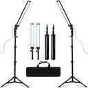 180 LED Light Photography Studio LED Lighting Kit Handheld Wand Stick Adjustable Light with Stand Tripod and Bag for Photographic Video Fill Light, Live Streaming, Portrait, Product, Tattoo