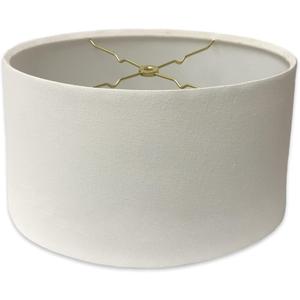 Royal Designs, Inc. Shallow Oval Hardback Lamp Shade, HB-611-14LNWH, Linen White, (12 x 8) x (14 x 10.5) x 8.5