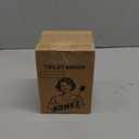 Toilet Brush, Compact Toilet Bowl Brush and Holder, Stainless Steel Handle, Toilet Cleaner Brush Deep Cleaning for Bathroom, Easy to Assemble White & Grey  (1 Pack)