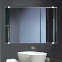 AZVALVOL Mirror Clip Mirror Hanging Hardware Mirror Holder Clips Metal Round Mirror Mounting Clips 8Pcs Zinc Alloy Clips for 3-6mm Thick (Chrome, 8)