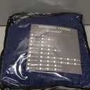 yescool Navy Weighted Blanket 5 Pounds Cooling Weighted Lap Blanket, Heavy Blanket for Sleeping, Weighted Throw Blanket Gift for 40-60lbs, 36"x48" (Child-Blue)