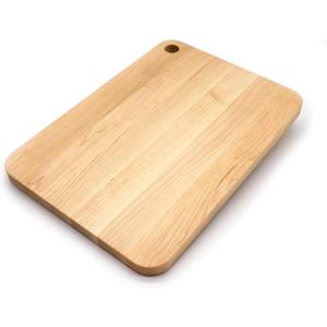 JK Adams Williston Medium Prep Cutting Board, Thick Maple Wood Cutting Boards For Kitchen - 14" x 10" x .75" (Natual)