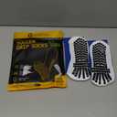 LUX Anti Slip Soccer Knee Socks,Non Slip Football/Basketball/Hockey Sports Grip Socks Black