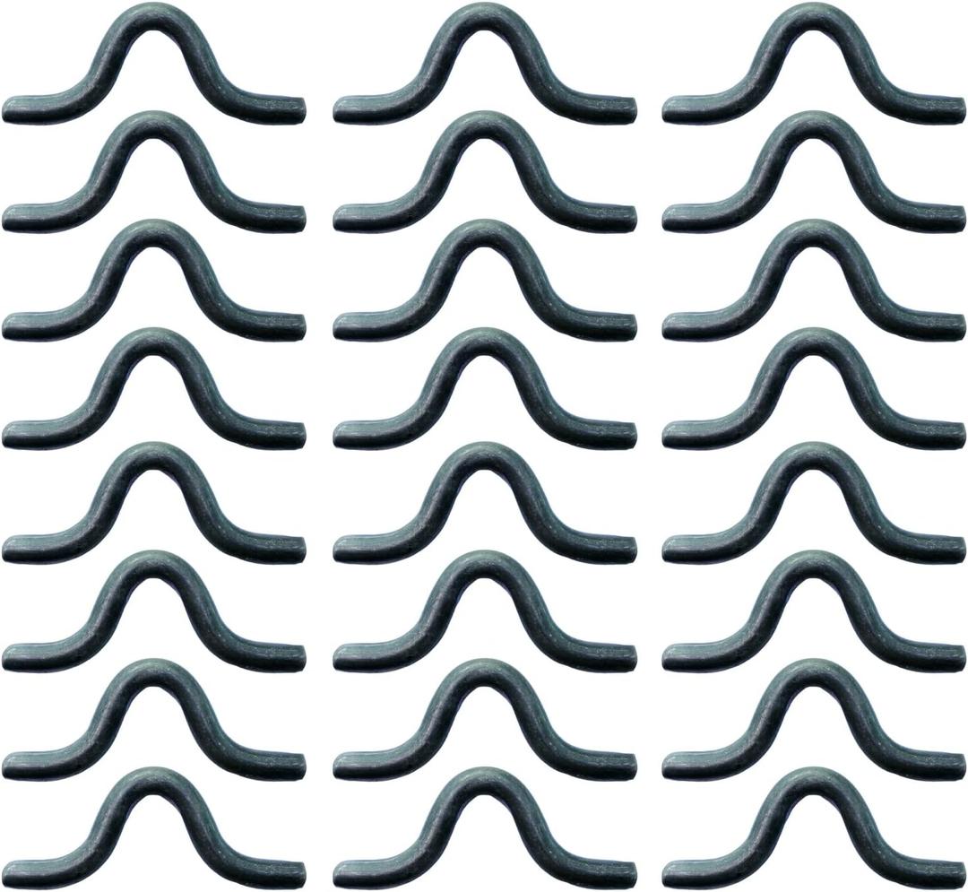 24 Pack 3-3/4" x 1-1/2" Weld On Trailers Safety Chain Clip, Steel Weldable Chain Connection Loops for Trailer Truck Hitch, 3/8" Bar, 1" Inner Height