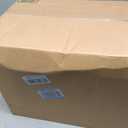 Amazon Basics Large Cat Litter Box with High Sides, Open Top for Easy Access, Includes Scoop with Storage, 19" x 15" x 11.75", Grey/Beige