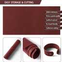 RingSun 12''X12'' Red Leather Sheets for Crafts (3mm), Full Grain Leather Tooling Leather
