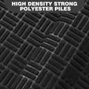 Mibao Front Door Mat, Heavy Duty Durable Welcome Mat for Outdoor Indoor, Dirt Trapper Waterproof Super Absorbent Door Mat for Entryway Outside Patio Porch, 35.5" x 24", Black