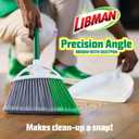 Libman FlexTech Broom with Dustpan Combo Set for Sweeping Indoor and Outdoor Floors, Pet, Dog Hair Broom, 55 Precision Angle Broom, 3 Piece Handle, 11" Wide, 10.25" Wide Dust Pan