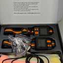 GPS Wireless Dog Fence System, Electric Dog Fence Using GPS Electric Satellite Technology, IPX7 Waterproof Rechargeable Design, GPS Dog Collar Has 2 Modes Circular and Free-Form Fence(2pcs)