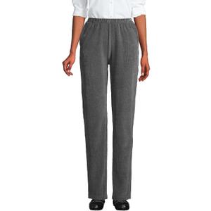 Lands' End Women's Sport Knit High Rise Corduroy Pants, L