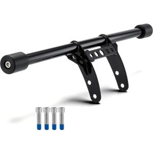 MoKitDora Sportster Crash Bar Engine Guard Flat Out Highway Bar 1.25" Fat Compatible with Harley 2004-2022 XL 1200 883 Models, Gloss Black