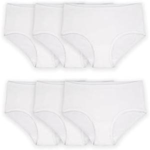 Fruit of the Loom Girls' Cotton Brief Underwear Multipacks, Size: 6