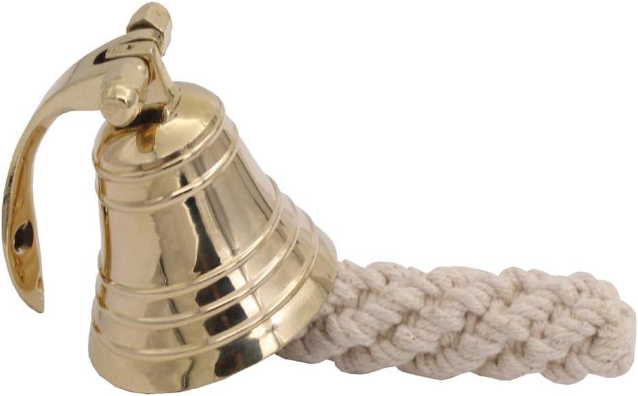 THDC 2" Ship?s Bell Maritime Duty Watch, Indoor Bell, Outdoor Bell, Last Orders, Pub Bell, Door Bell, Shopkeeper Bell, Dinner Bell, Reception Bell Wall Mountable Solid Brass (Polished Brass)