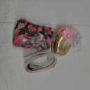 XunYee 12 Pcs Horse Costume Bling Accessory Floral Spiral Horn 10 Mane and Tail Clip in Hair Extensions Bling Pony Tinsel Rose Flower Vine for Real Horse Birthday Party Decor (Golden)