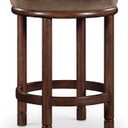 Meridian Furniture 978Brown-C Monette Collection Art Deco Counter Stool with Ultra Luxe Velvet, Rich Walnut Brown Solid Ash Wood Legs, 460 GSM Velvet, 18" W x 18" D x 26" H, Brown