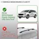 Lockable Roof Rack Cross Bars for Honda Odyssey 2018-2027 with Naked Roof
