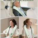 Snailax Cordless Neck Massager with Heat, Shiatsu Neck Shoulder Massager for Pain Relief Deep Tissue, 4D Kneading Back Massager Pillow, Rechargable Portable Massager, Gifts/Presents for Women, Men