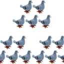15 Pcs Pigeon Wind-up Toys Pigeons Bird Whistle Pigeon Stuffed Animal Bird Whistle for KidsMini Clockwork Jumping Pigeons for Kids Ideal for Easter Birthdays Party Favors and Student Prizes