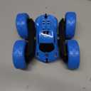 QUNREDA Remote Control Car, RC Cars Toys for Kids Ages 6-12, 4WD Stunt Car with LED Lights & 360 Flips, 2.4GHz, Upgraded USB-C Modular Batteries, 8-10 Year Old Boys Birthday Gift 1-Blue, 6.1 X 6.1 X 2.5 Inches