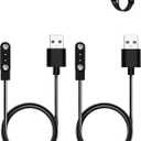 2 Pack Charging Cable for Moremore C60 Waterproof Fitness Tracker,Magnetic USB Charging Cable Replacement Charger Compatible,Black