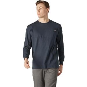 Dickies Men's Long Sleeve Heavyweight Crew Neck (3X-Large, Dark Navy)