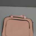 Hangable travel toiletries PU storage bag portable cosmetic bag toiletries bag(Pink)